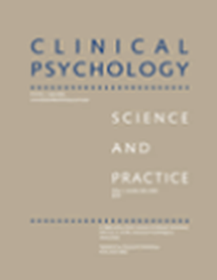 Capa da revista Clinical Psychology: Science and Practice